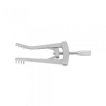 Alm Wound Spreader 4 x 4 Sharp Prongs Stainless Steel, 10 cm - 4"
